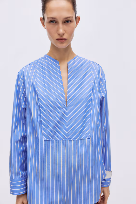 Оверсайз рубашка из хлопка