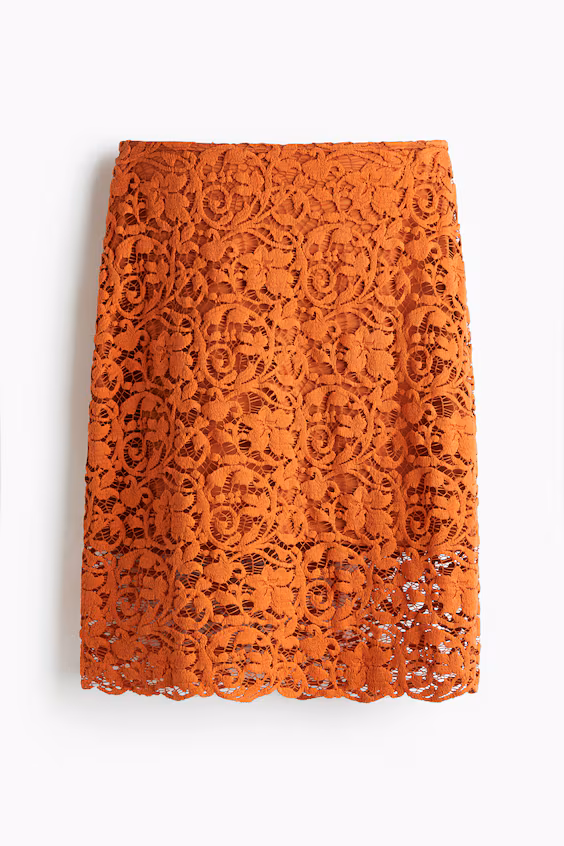 Юбка из кружева