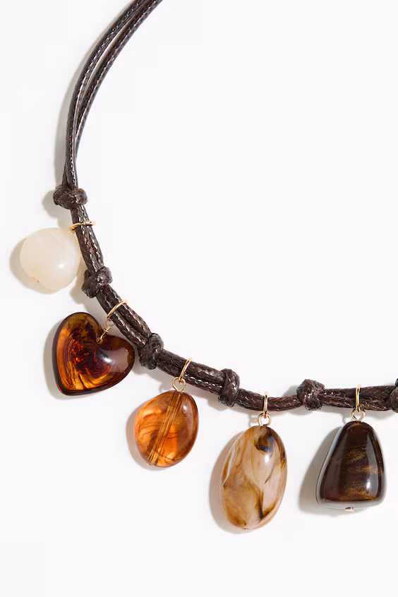 Цепное колье с подвесками