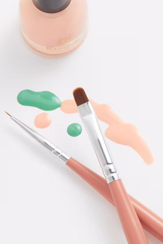 Набор из 2 кистей для художественного маникюра