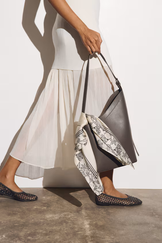 Печатный шелковый платок