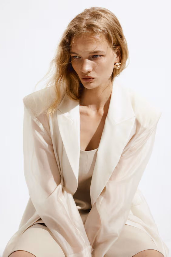 Серьги с волнообразными листьями h&m