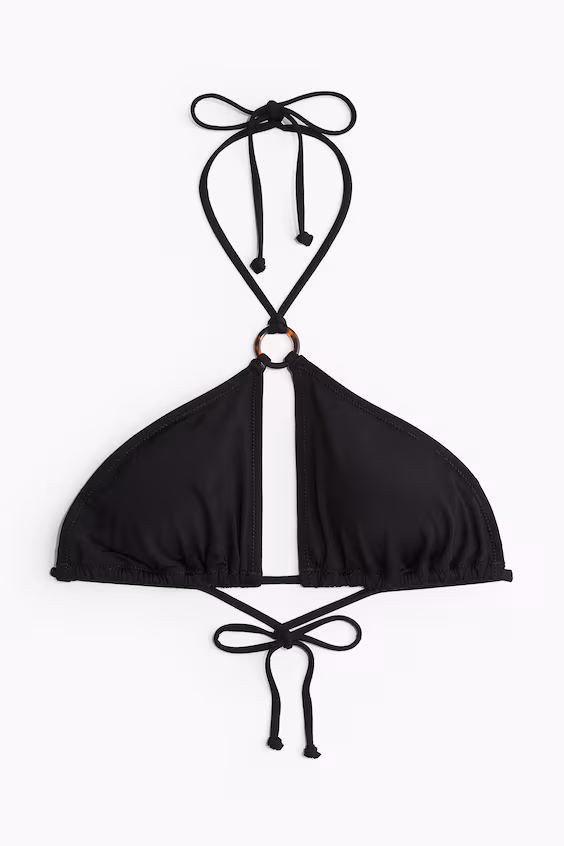 Бюстгальтер-топ с push-up подушечками и разрезом на шее