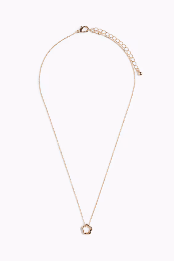 Колье с подвеской в виде цветка