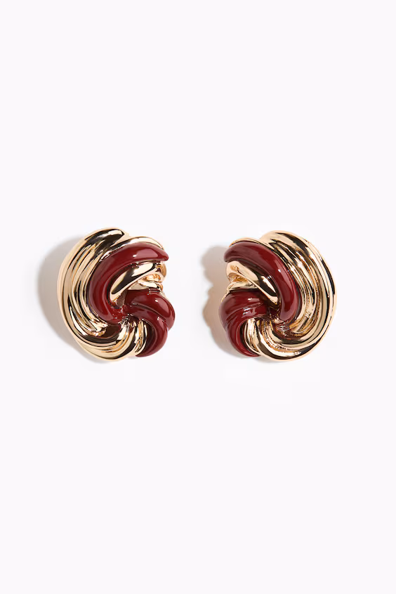 Серьги в форме узла