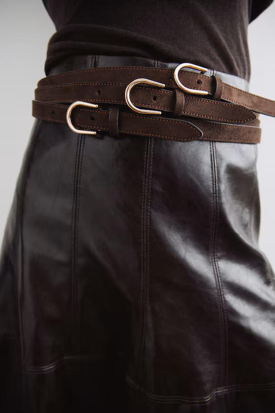 Ремень с тремя ремешками