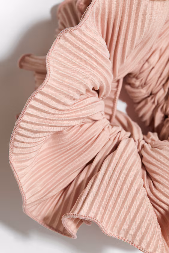 Плиссированный поджим для волос