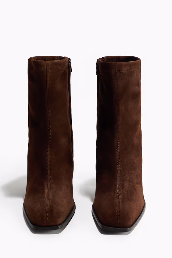 Ботильоны на щиколотке из кожи