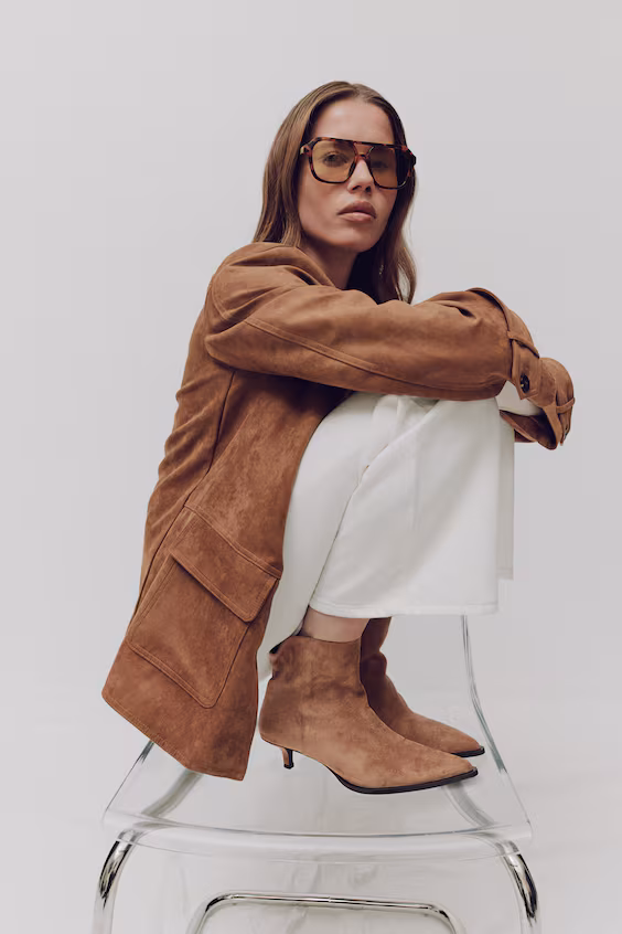 Ботильоны с утонченным носком