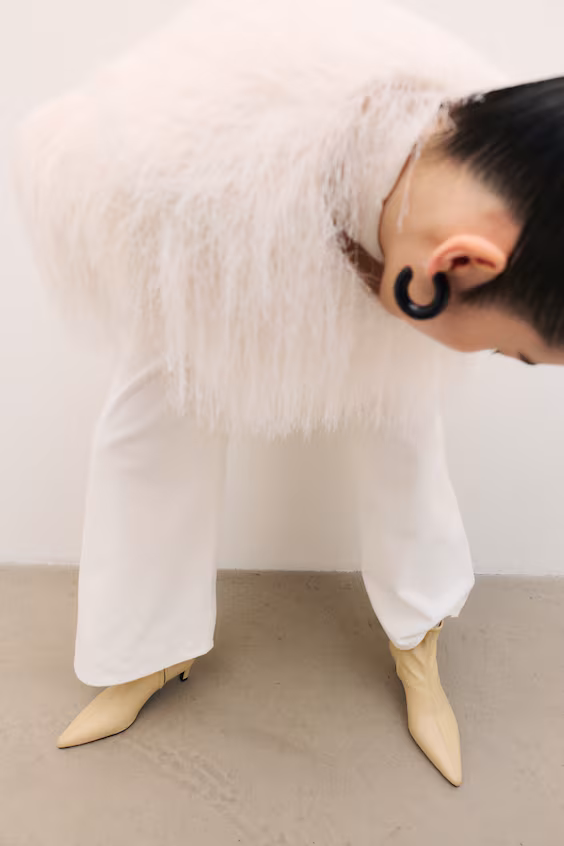 Ботильоны-чулки на высоком каблуке