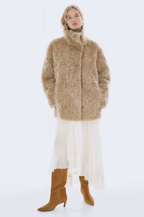 Сапоги на плоской подошве из кожи до колена