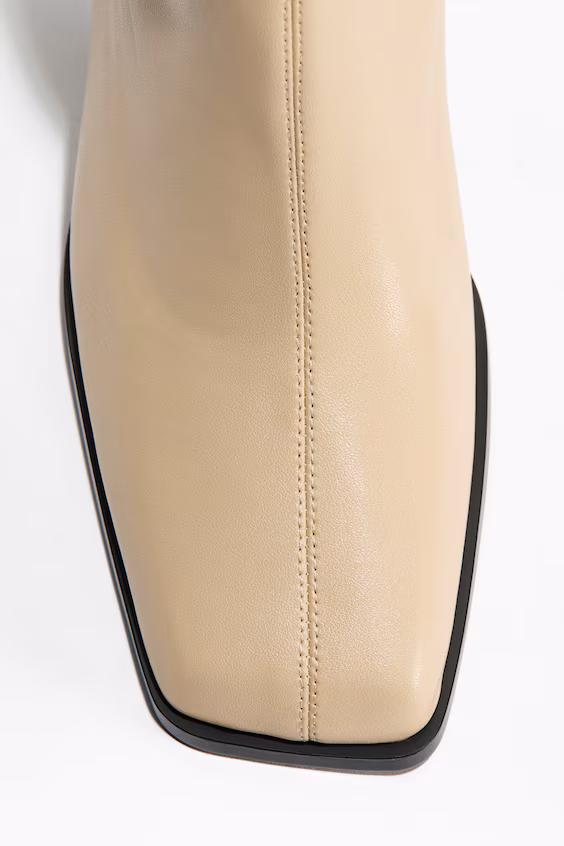 Ботильоны на платформе с мехом у щиколотки