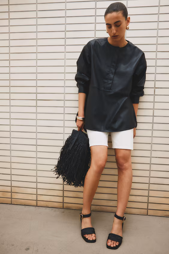 Плетеные босоножки на высоком каблуке