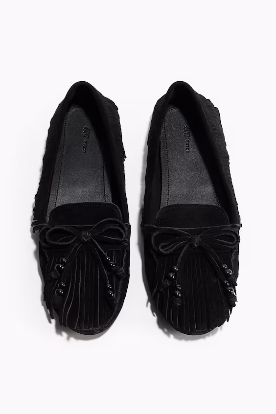 Лоферы из кожи