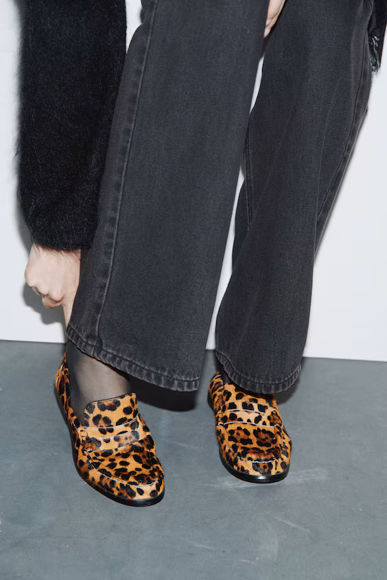 Лоферы из кожи