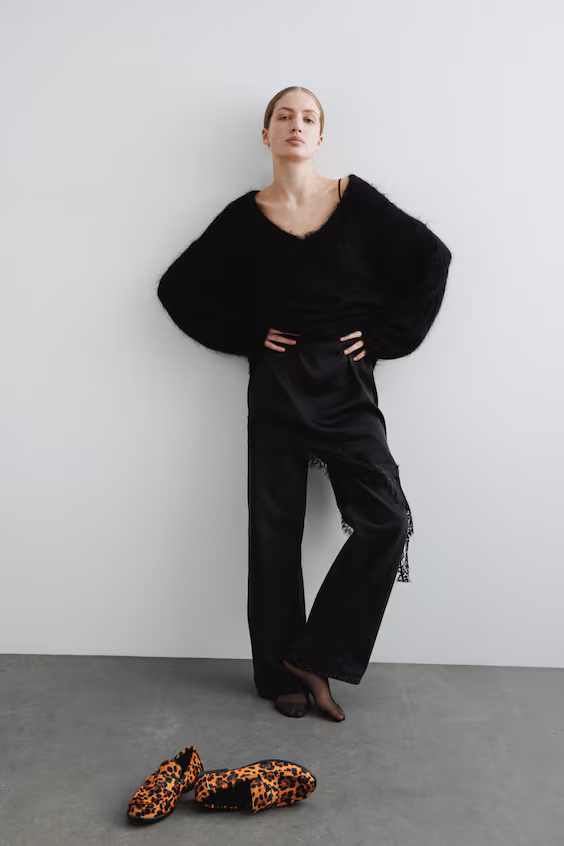 Лоферы из кожи