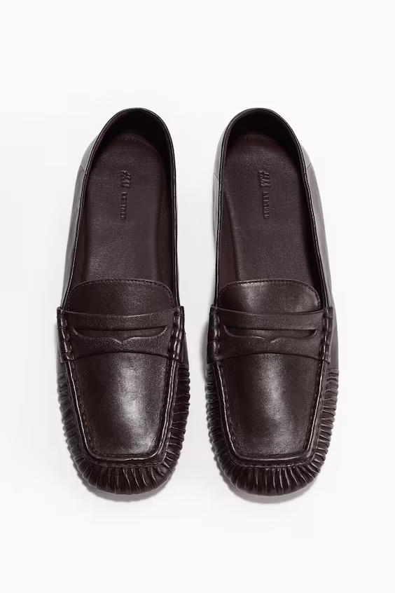 Мокасины из кожи