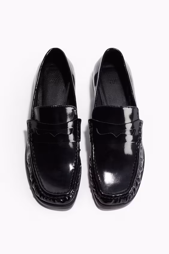 Лаковые мокасины