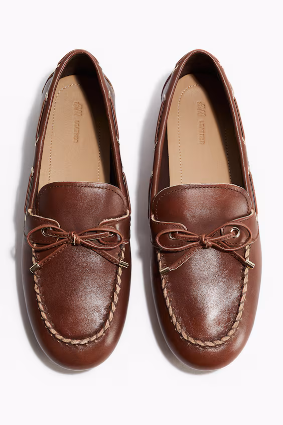 Мокасины из кожи