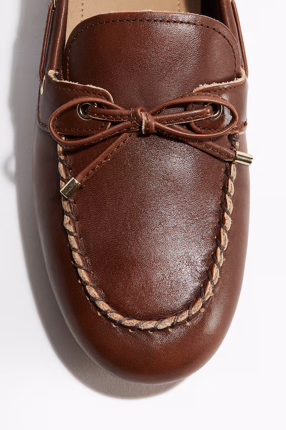 Мокасины из кожи