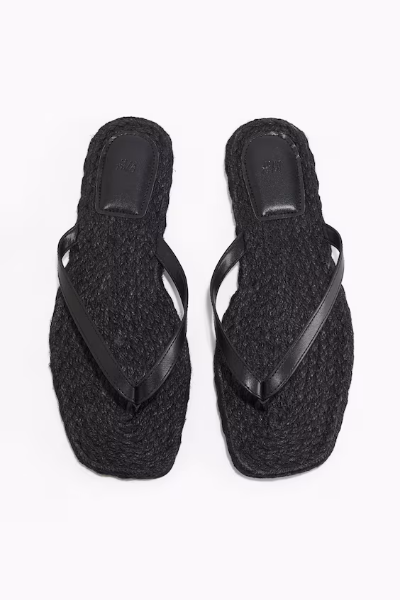 Шлепанцы в стиле альпаргатас