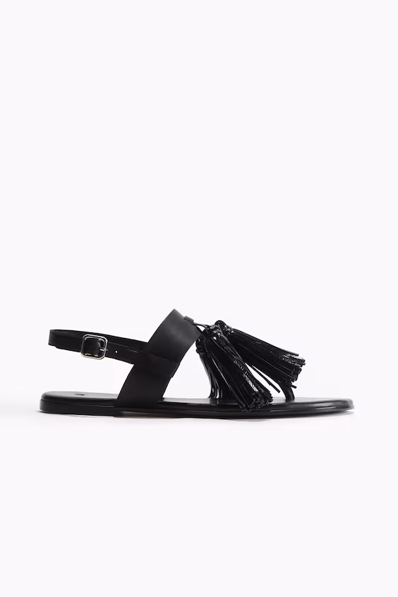 Сандалии с кисточками h&m