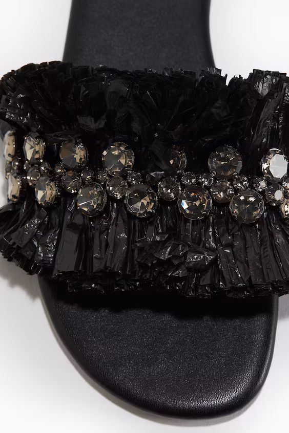 Сандалии с кристаллами h&m