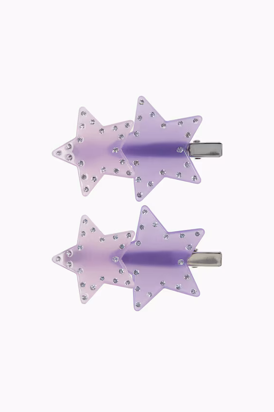 Набор из 2 заколок для волос со звездами