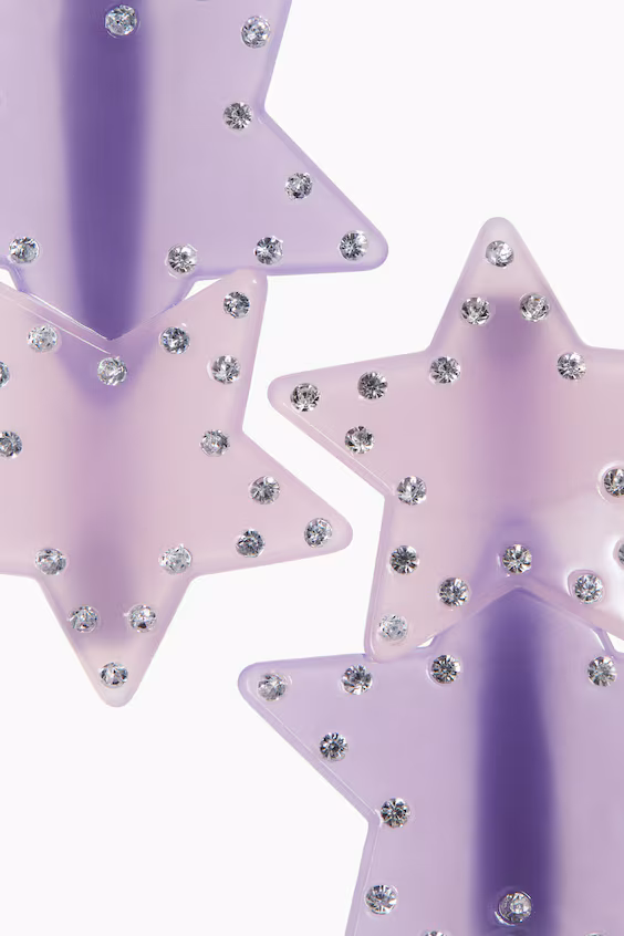 Набор из 2 заколок для волос со звездами