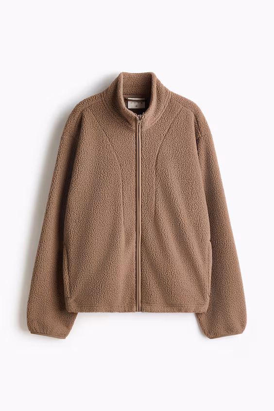 Плюшевая спортивная куртка