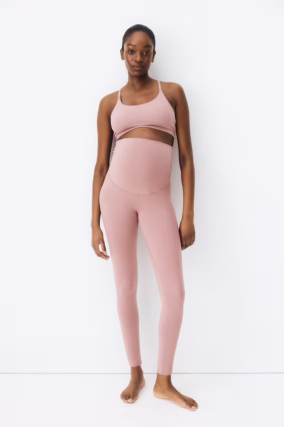 Бандажные леггинсы before & after для беременных