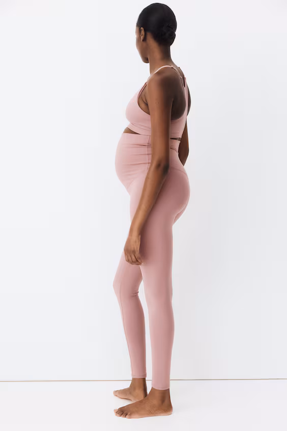 Бандажные леггинсы before & after для беременных