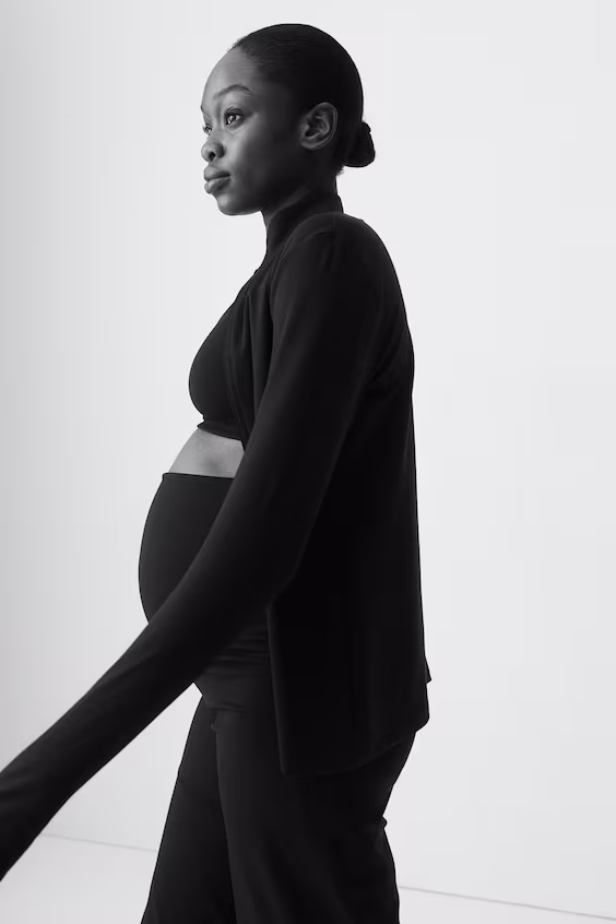 H&m спортивный жакет с молнией для беременных