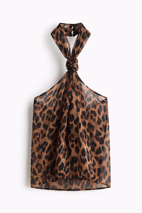 Топ с запахом из шифона