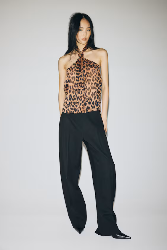 Топ с запахом из шифона