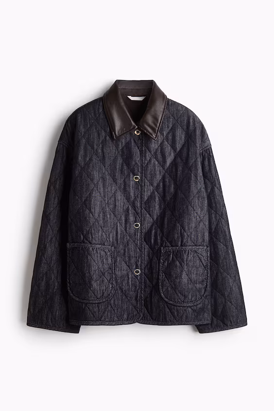 Пуховик из джинсы