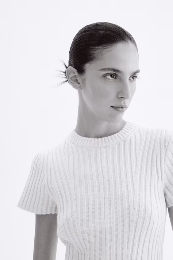 Платье из рубчатой ткани