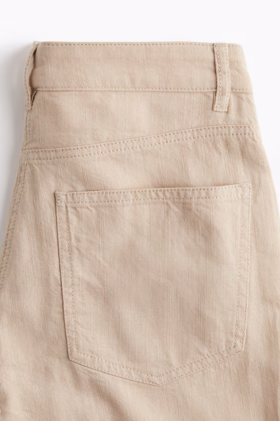 Широкие брюки из хлопка