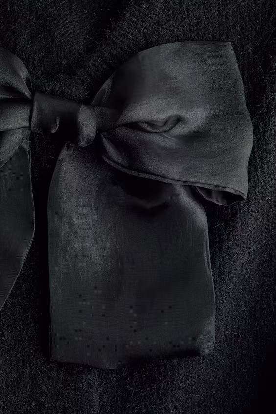 Кардиган с деталью в виде банта