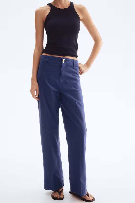 Брюки из холста