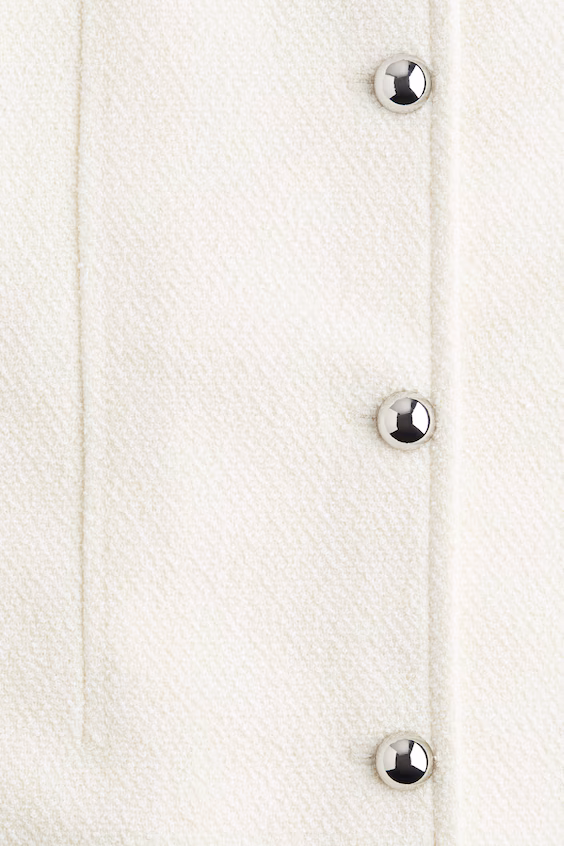 Платье из букле с пуговицами