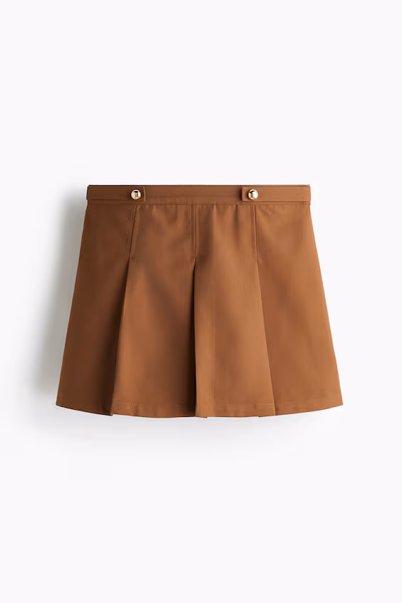 Юбка-шорты с утонченными складками