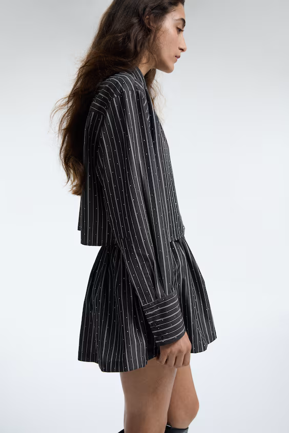 Декорированные шорты-юбка