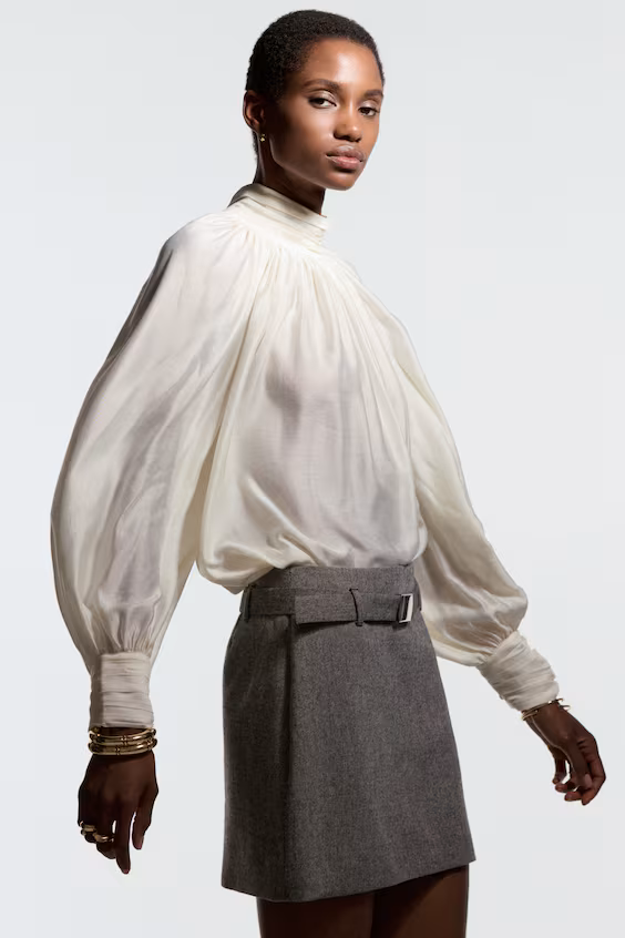 Мини-юбка с поясом