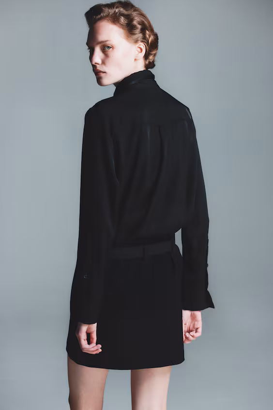 Мини-юбка с поясом