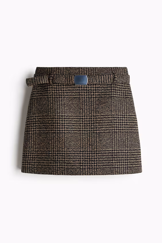 Мини-юбка с поясом