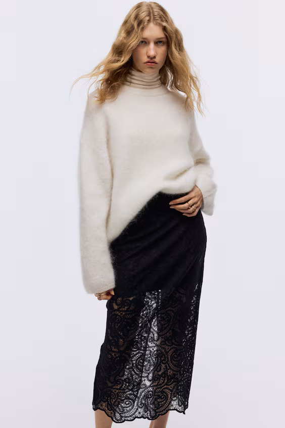 Карандашная юбка из кружева