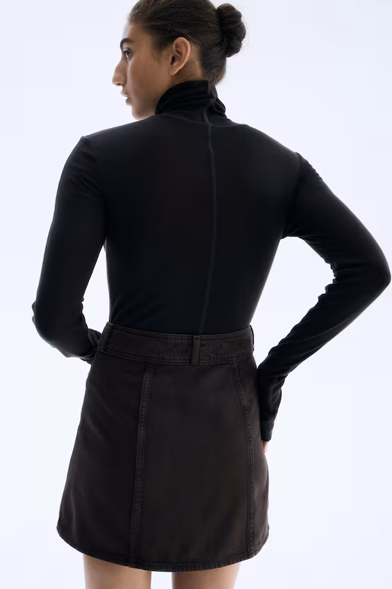 Джинсовая мини-юбка линии a