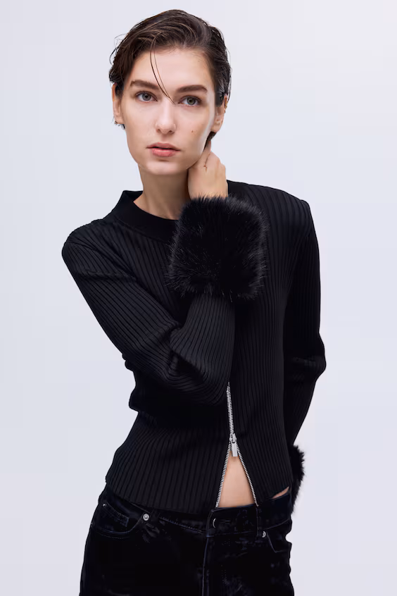 Кардиган с молнией