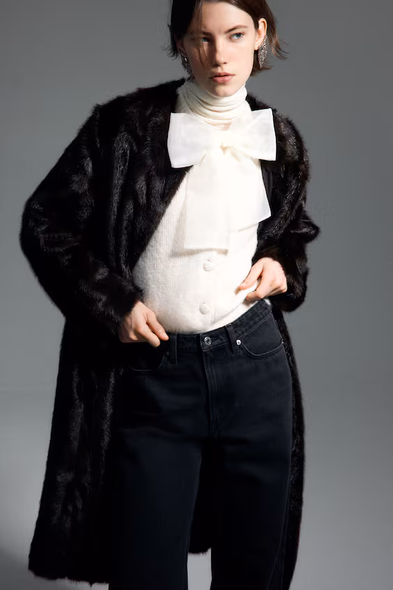 Кардиган из мягкого трикотажа с деталями бантом